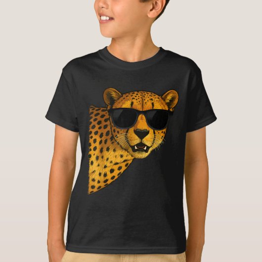 Funny Cheetah Art For Men Women Kids Animal Safari Tシャツ (正面)