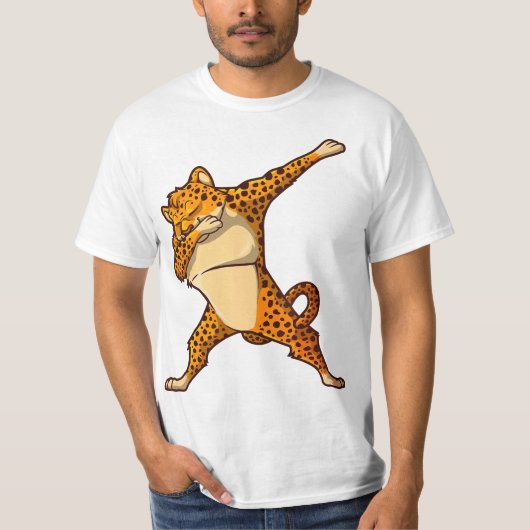 Funny Cheetah Dance For Boys Girls Dabbing Cheetah Tシャツ (正面)