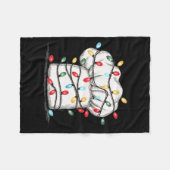 Funny Chef Christmas Graphics Lights Lover Cook Co フリースブランケット (正面(横))