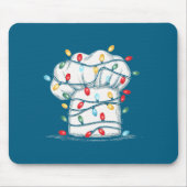 Funny Chef Christmas Graphics Lights Lover Cook Co マウスパッド (正面)