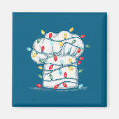 Funny Chef Christmas Graphics Lights Lover Cook Co マグネット (正面)