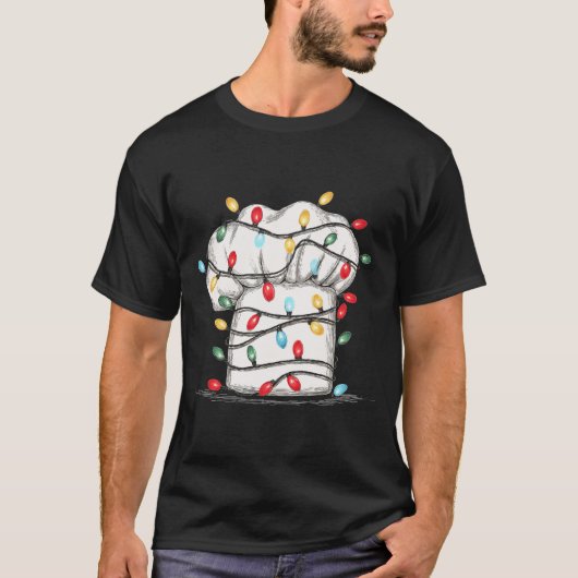 Funny Chef Christmas Graphics Lights Lover Cook Co Tシャツ (正面)