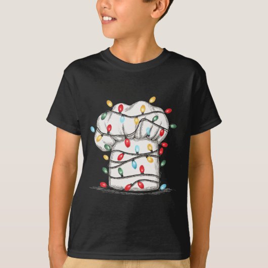 Funny Chef Christmas Graphics Lights Lover Cook Co Tシャツ (正面)