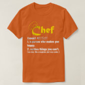 Funny Chef Definition  Cook Cooking Gifts for Chef Tシャツ (デザイン正面)