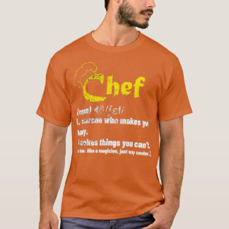 Funny Chef Definition  Cook Cooking Gifts for Chef Tシャツ