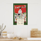 Funny Chef Specials Poster Retro Food Pun Kitchen ポスター (キッチン)