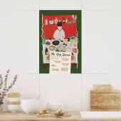 Funny Chef Specials Poster Retro Food Pun Kitchen ポスター (キッチン)