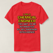 Funny Chemical Engineer Superior Intelligence 1 Tシャツ (デザイン正面)