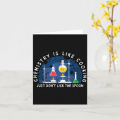 Funny Chemist Chemistry Is Like Cooking Science Ne カード (黄色い花)