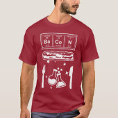 Funny Chemistry Bacon Lover Science Tシャツ (正面)