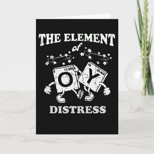 Funny Chemistry The Element of Distress Science カード (正面)