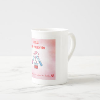 Funny Chemistry Valentine's Mug ボーンチャイナマグカップ