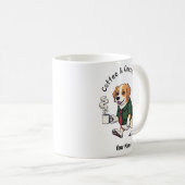 Funny Chesapeake Bay Ret dog Business Suit Coffee  コーヒーマグカップ (正面右)