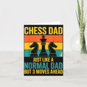 Funny Chess Dad Like Normal Dad Three Moves Ahead カード (正面)