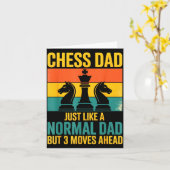 Funny Chess Dad Like Normal Dad Three Moves Ahead  カード (黄色い花)