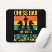 Funny Chess Dad Like Normal Dad Three Moves Ahead マウスパッド (マウス)