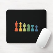 Funny Chess Eces Board Game Lover Player Themed Ch マウスパッド (マウス)