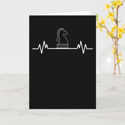 Funny Chess Piece Chess Player Fun Chess Game Gift カード (黄色い花)