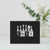 Funny Chess Player Game Board Periodic Table Gift ポストカード (スタンド正面)