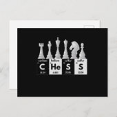 Funny Chess Player Game Board Periodic Table Gift ポストカード (正面/裏面)