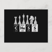 Funny Chess Player Game Board Periodic Table Gift ポストカード (正面)
