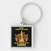 Funny Chess Quote Gift for Chess Players & Lovers キーホルダー (正面)