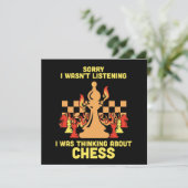 Funny Chess Quote Gift for Chess Players & Lovers セーブザデート (スタンド正面)