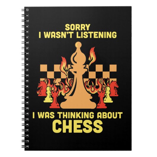 Funny Chess Quote Gift for Chess Players & Lovers ノートブック (正面)