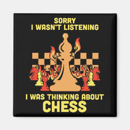 Funny Chess Quote Gift for Chess Players & Lovers マグネット