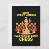Funny Chess Quote Gift for Chess Players & Lovers 招待状 (正面)