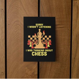 Funny Chess Quote Gift for Chess Players & Lovers 招待状