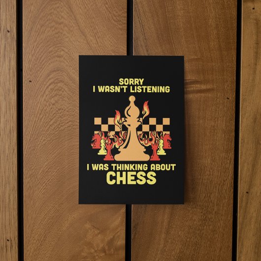 Funny Chess Quote Gift for Chess Players & Lovers 招待状