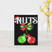 Funny Chest Nuts Chestnuts Matching Family Christm カード (黄色い花)
