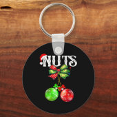 Funny Chest Nuts Chestnuts Matching Family Christm キーホルダー (正面)