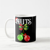Funny Chest Nuts Chestnuts Matching Family Christm コーヒーマグカップ (左)
