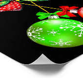 Funny Chest Nuts Chestnuts Matching Family Christm ポスター (角)