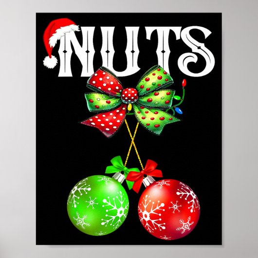 Funny Chest Nuts Chestnuts Matching Family Christm ポスター (正面)