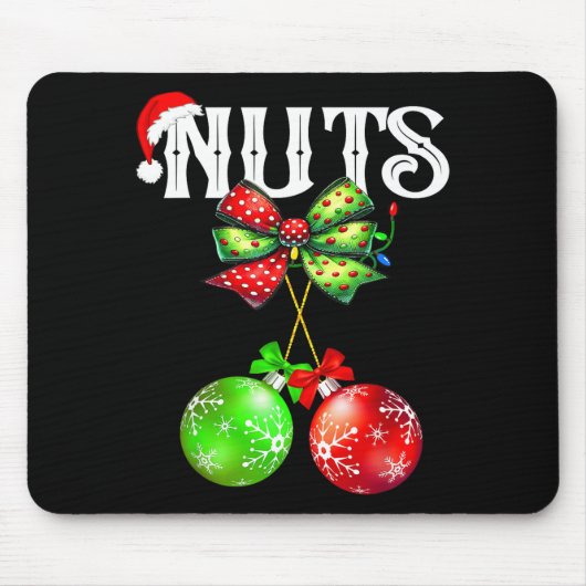 Funny Chest Nuts Chestnuts Matching Family Christm マウスパッド (正面)