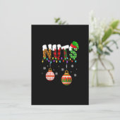 Funny Chest Nuts Couples Christmas Chestnuts Adult 招待状 (スタンド正面)