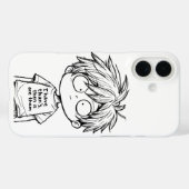 Funny Chibi Anime Boy iPhone / iPad case Case-Mate iPhoneケース (裏面 (横))