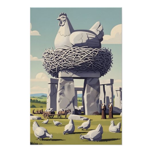 Funny chicken ポスター (正面)