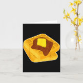 Funny Chicken & Waffles Matching Halloween Cos カード (黄色い花)