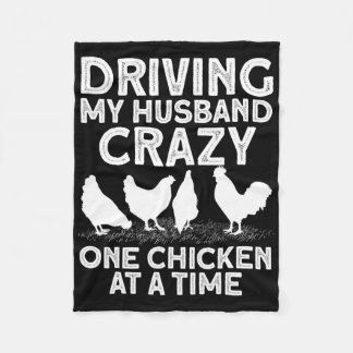 Funny Chicken Art For Women Mom Chicken Lady Chick フリースブランケット