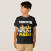 Funny Chicken Banana Dance Meme For Kids &amp; Adu Tシャツ (正面フル)