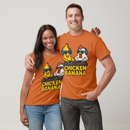 Funny Chicken Banana Tシャツ (ユニセックス)