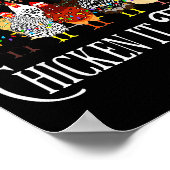 Funny Chicken Christmas, Making A List Chicken It  ポスター (角)