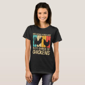 Funny Chicken Design For Men Women Farm Farmer Chi Tシャツ (正面フル)