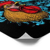 Funny Chicken Dinosaur Remember Who You Are Evolut ポスター (角)