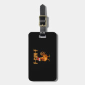 Funny Chicken Humor F-Caw-F Quote Rooster Meme Fun ラゲッジタグ (正面縦)