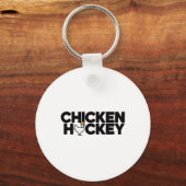 Funny Chicken Jockey Stacked Repeat Fun Gag Meme H キーホルダー (正面)